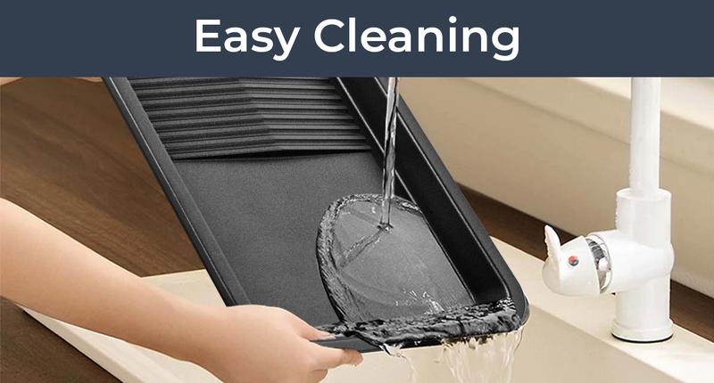 Pukomc 2-in-1 Electric Grill: Reversible non-stick grill/griddle, adjustable temp, detachable & dishwasher-safe. 1500W, stainless steel, drip tray, separate temp control.