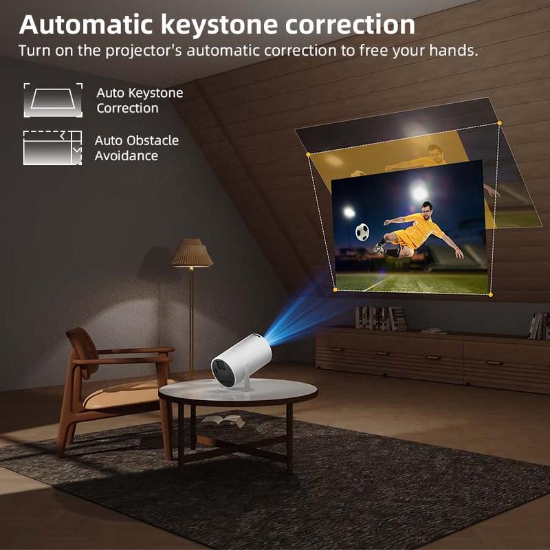 XBJ HY300 Pro Smart Projector: The Ultimate Holiday Gift with Wi-Fi 6 | 1080P Home Theater, Auto-correction, Android TV | Perfect Christmas, Black Friday & Birthday Gift for Indoor/Outdoor Movie Nights XBJ HY300 Pro Smart Projector: The Ultimate Holiday Gift with Wi-Fi 6 | 1080P Home Theater, Auto-correction, Android TV | Perfect Christmas, Black Friday & Birthday Gift for Indoor/Outdoor Movie Nights