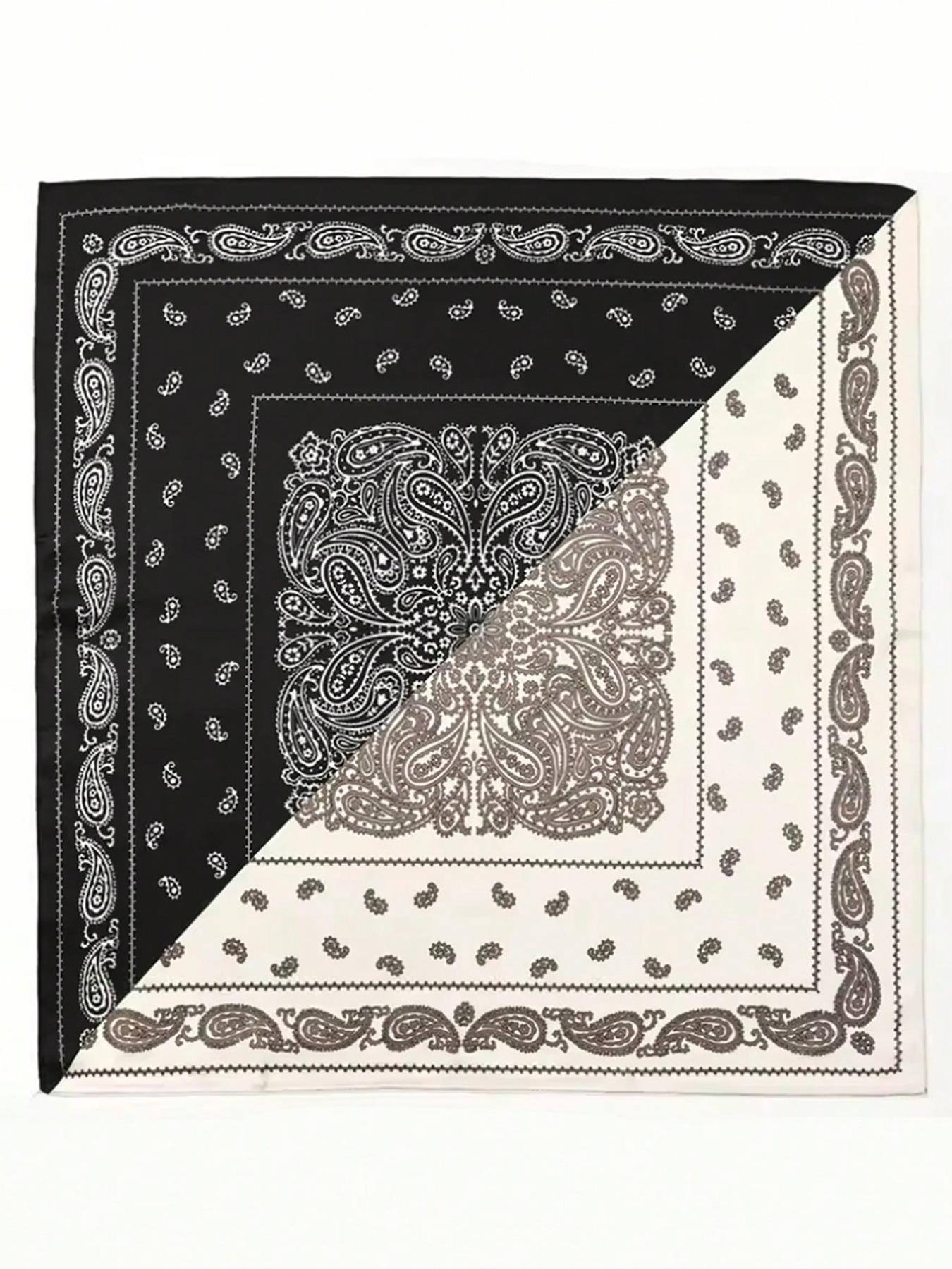 Boho Style Paisley Print Women's Headscarf Scarf, Sun Protection Windproof, Casual & Formal Occasions