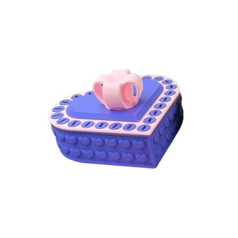 3D Printed Heart-Shaped Gift Storage Box, Annoying Screw-On Gift Box, Box Puzzle Toy, Funny Prank Screw Box, Colorful And Exquisite Miscellaneous Storage Box, Valentine's Day and Mother's Day gifts