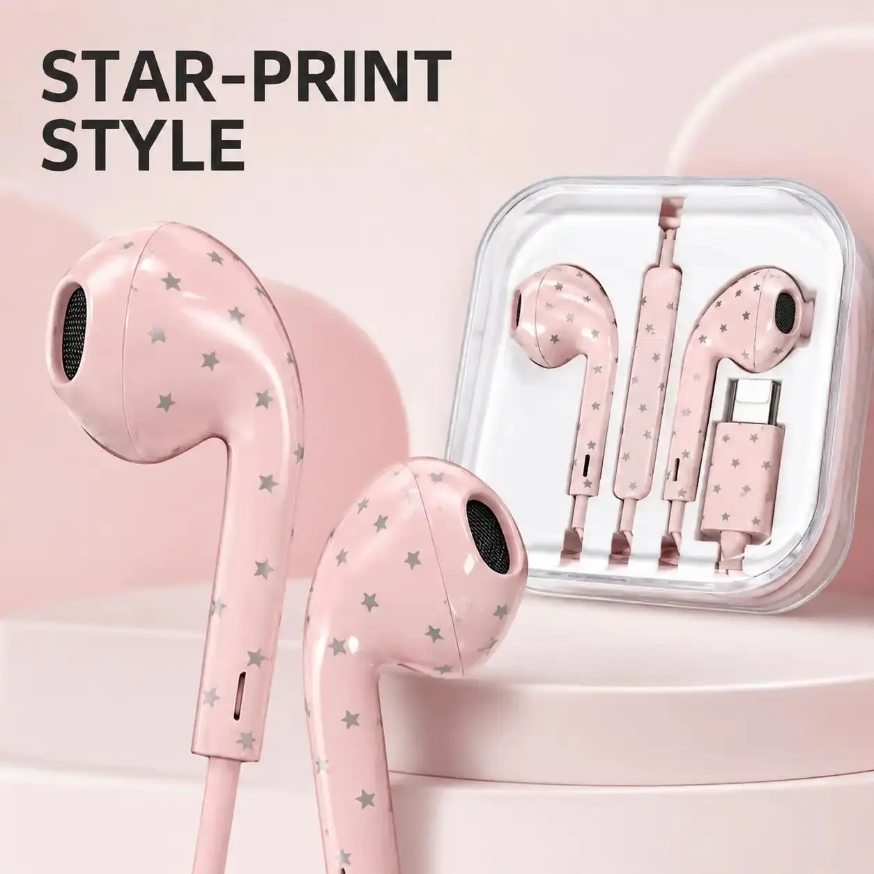 USB C Wired Earbuds - Phone Accessories, Tangle-Free Braided Cable Earphones with Mic & Volume Control, Built-In DAC Chip Lossless DAC for Rich Sound Crisp Vocals Bass Wired Headphones for SmartPhone, Gaming, Calls, Music In One, Gam-MM