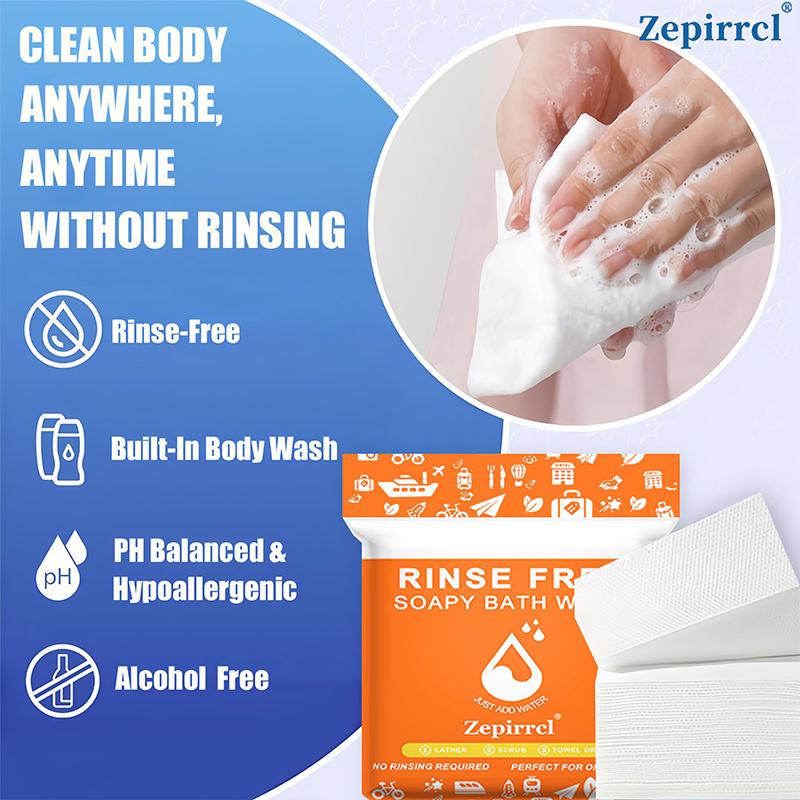 50/150pcs Disposable Shower Towel Soap Bar Foam Bath Towel for Sensitive Skin, Portable Travel Gym Use, No Rinse Needed, Disposable Washcloth