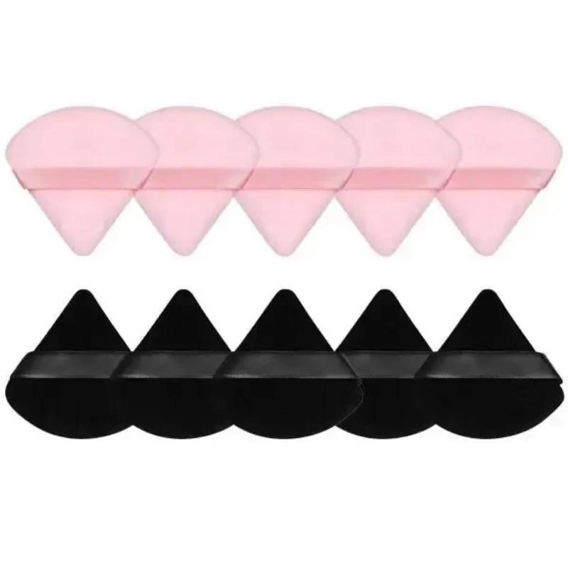 10-Pack Triangle Makeup Sponge, Soft Reusable Foundation Powder Brush, Dual-Use Wet & Dry Beauty Tool, Cosmetic Applicator