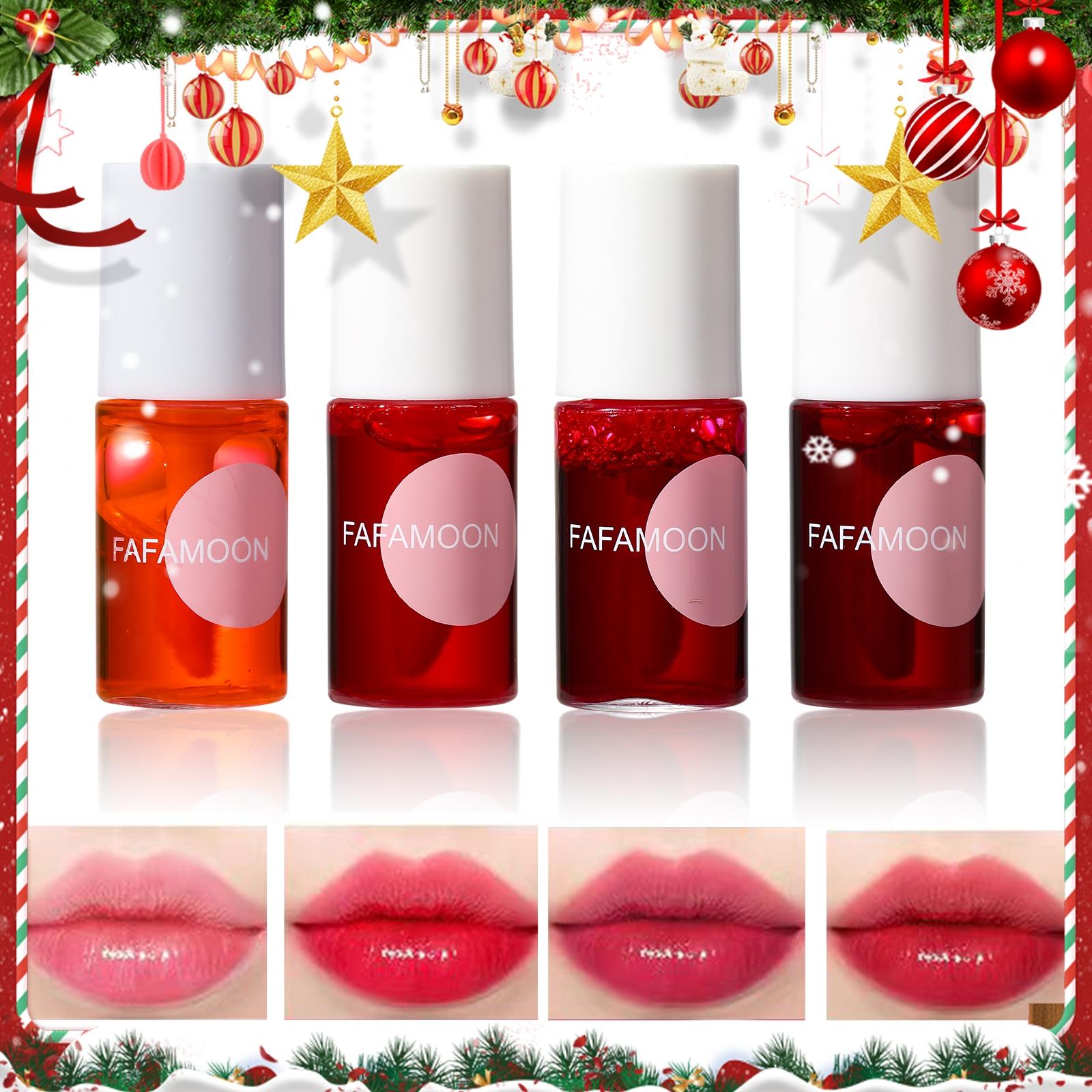 Long Lasting Lip Gloss, 4 Counts/set Easy Coloring Lip Sticks, Moisturizing Lipstick Suitable for All Occasions Lip Makeup, Makeup Accessories