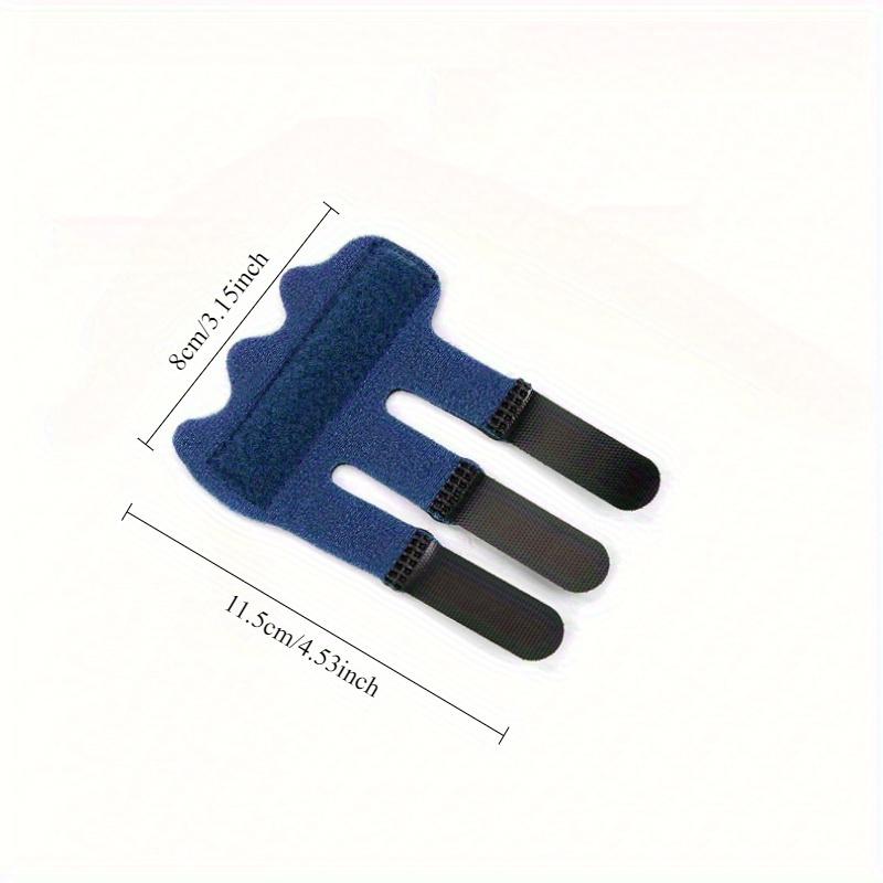 Adjustable Hand Support Finger Splint - Five-Toe Fixed Band for Sports, Durable Finger Stabilizer in Black, White, Blue & Beige, Comfortable Fit for Active Lifestyles, Finger Support Brace | Natural Recovery Style | Adjustable Fit