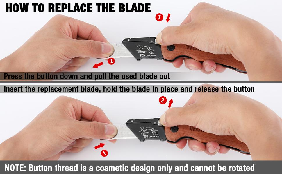 #SpringGlowUp WORKPRO Folding Utility Knife with Stainless Steel Head, Quick-change Blade & Back Lock, Wood Handle Heavy Duty Box Cutter, 1PC Razor Knife with Extra 10COUNT SK5 Blades #SpringGlowUp WORKPRO Folding Utility Knife with Stainless Steel Head, Quick-change Blade & Back Lock, Wood Handle Heavy Duty Box Cutter, 1PC Razor Knife with Extra 10COUNT SK5 Blades