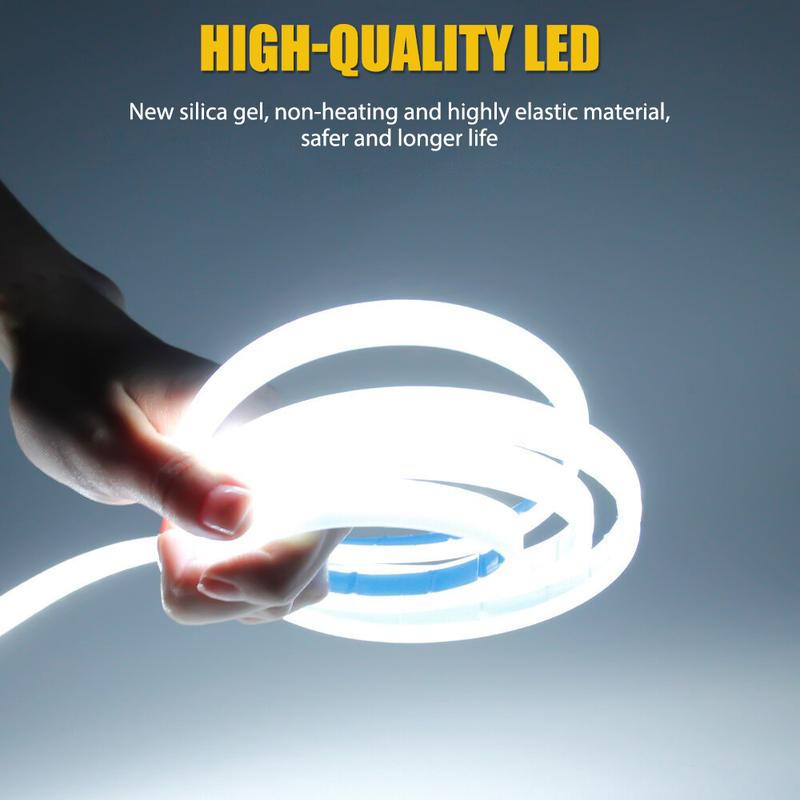 Dynamic Scan Start Up Hoodbeam Kit, Flexible Car Hood LED Meteor Strip Lights