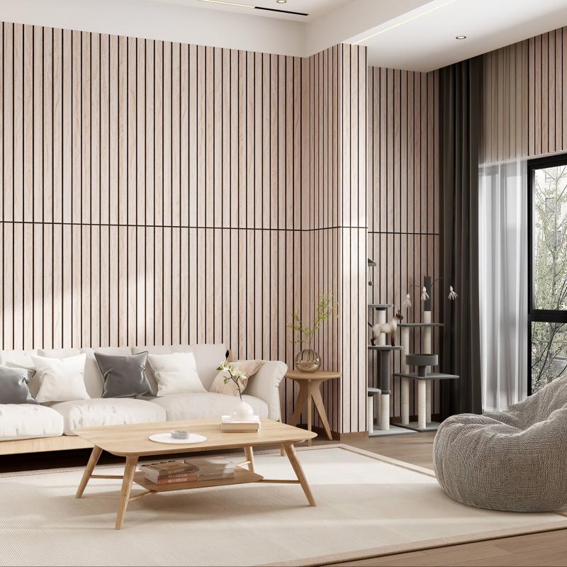 1 Roll Wood Grain Striped Wall Sticker | Thickened 3D Textured Self-Adhesive Wallpaper, Waterproof for TV Background, Bedroom, Living Room & Ceiling | Cuttable Easy-to-Stick Faux Wood Panel, Moisture-Proof