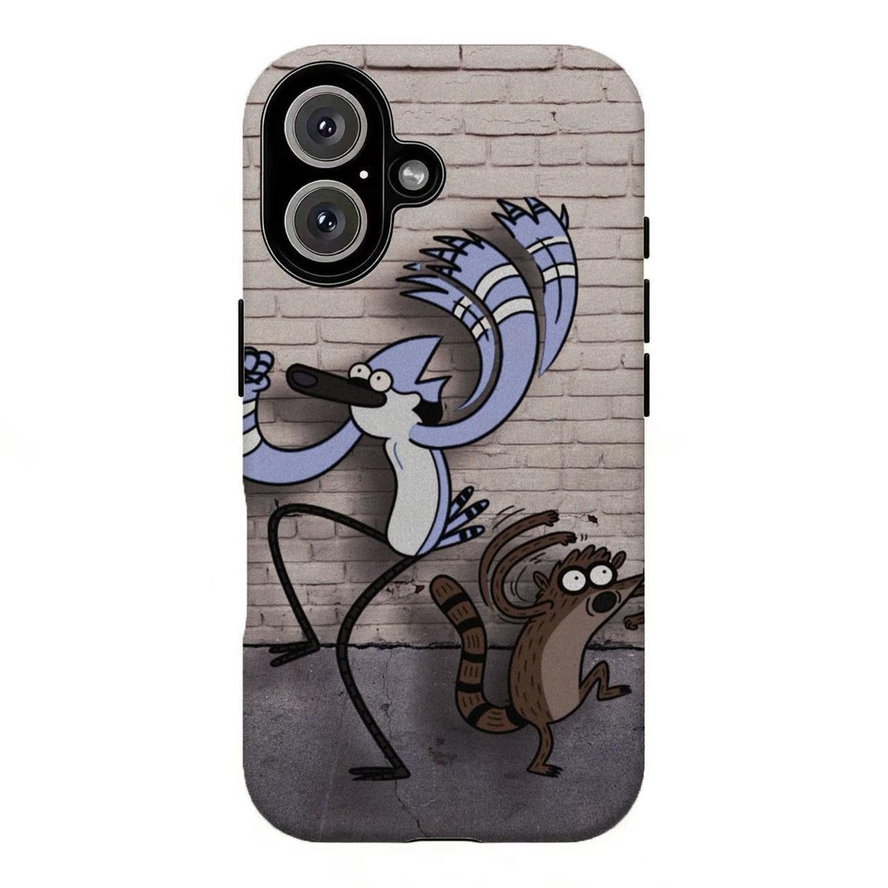 FL-R3gular Sh0w Mordecai & Rigby Retro Cartoon Phone Case,Y2K Funny Cartoon Protective Cover For iPhone 11 12 13 14 15 16 17 Air Pro Max for Samsung S26 S25 S24 S23 S22 S21 Case,Gift for her/him FL-R3gular Sh0w Mordecai & Rigby Retro Cartoon Phone Case,Y2K Funny Cartoon Protective Cover For iPhone 11 12 13 14 15 16 17 Air Pro Max for Samsung S26 S25 S24 S23 S22 S21 Case,Gift for her/him
