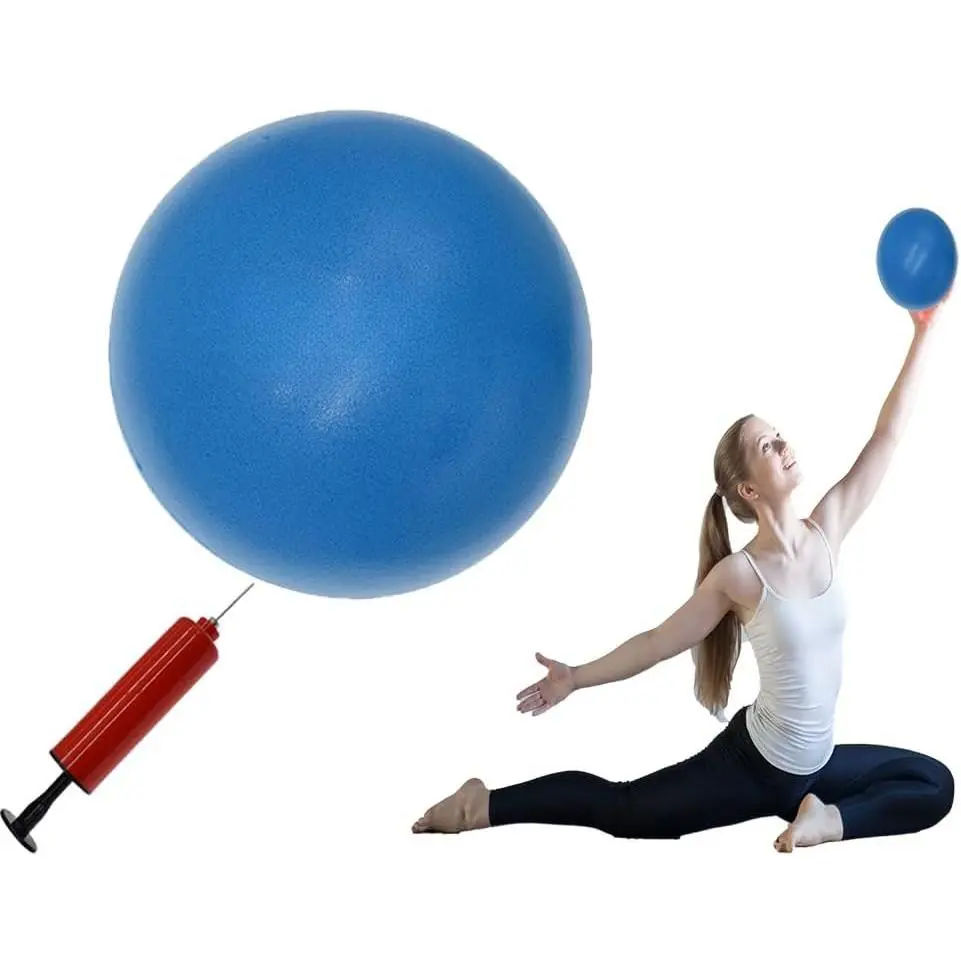 6" or 8" Pilates Ball, Small Exercise Ball with Air Pump