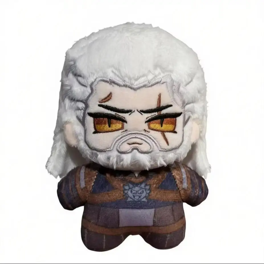 10cm The Witchers Geralt Stuffed Doll Plushie Wild Hunt Geralt Cosplay Decor Backpack Pandents Keychain Doll Plush Toys Gifts