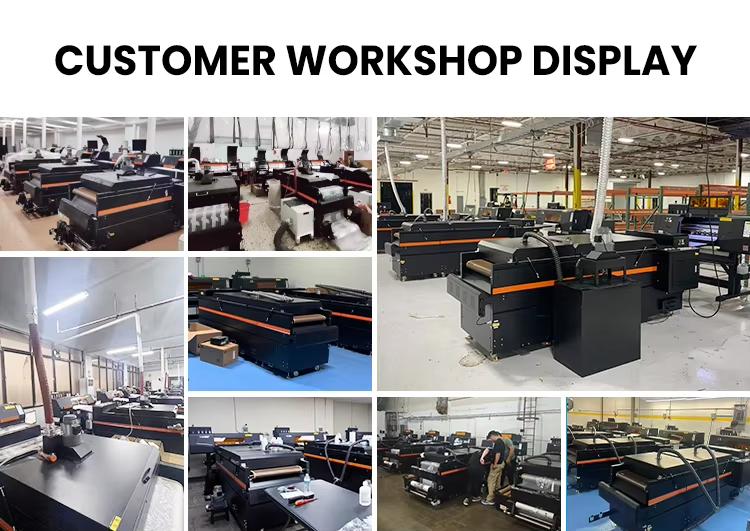 PO-TRY DTF Printer for POD Business White Ink Heat Transfer Machine for Custom T-Shirts Hoodies Apparel