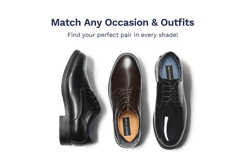 Bruno Marc Men's Formal Synthetic Leather Dress Shoes