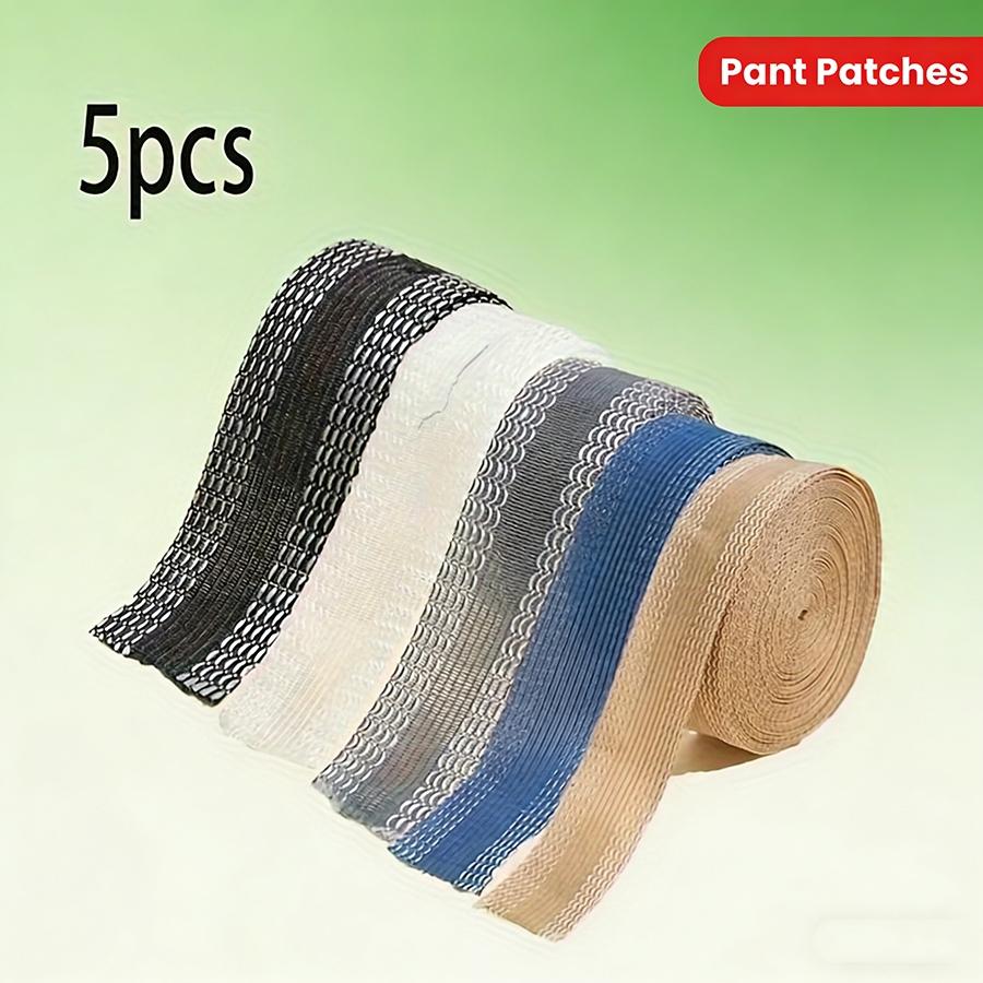 196.85inch Self-Adhesive Pants Patches, 5pcs DIY Sewing Supplies Suitable for Suit Pants, Jeans & Trousers