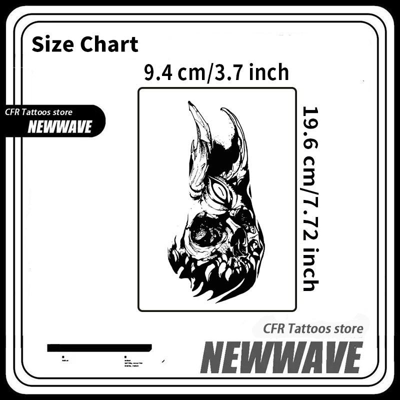 1pcs Dark Thorn Cross Angel Herbal Juice Tattoo Sticker Gothic Sexy Hot Girl Temporary Tattoo on Chest Waterproof Durable Fake Tattoo for Men and Women Halloween Party Gift Y2K