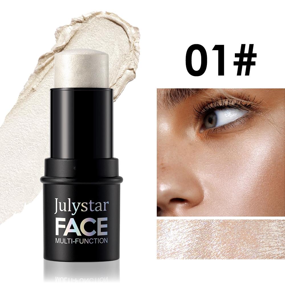 Julystar Multi-Functional Makeup Stick, Highlighter, Contour, Blush, Eyeshadow, Natural Blend, Moisturizing, Portable, Multiple Colors Available