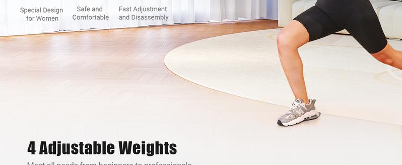 MERACH Adjustable Dumbbell Set, 4 in 1 Free Weights Dumbbells Each 2.2-8.8LBS Hand Weights for Women Soft Rubber Handle for Home Gym Exercise Training