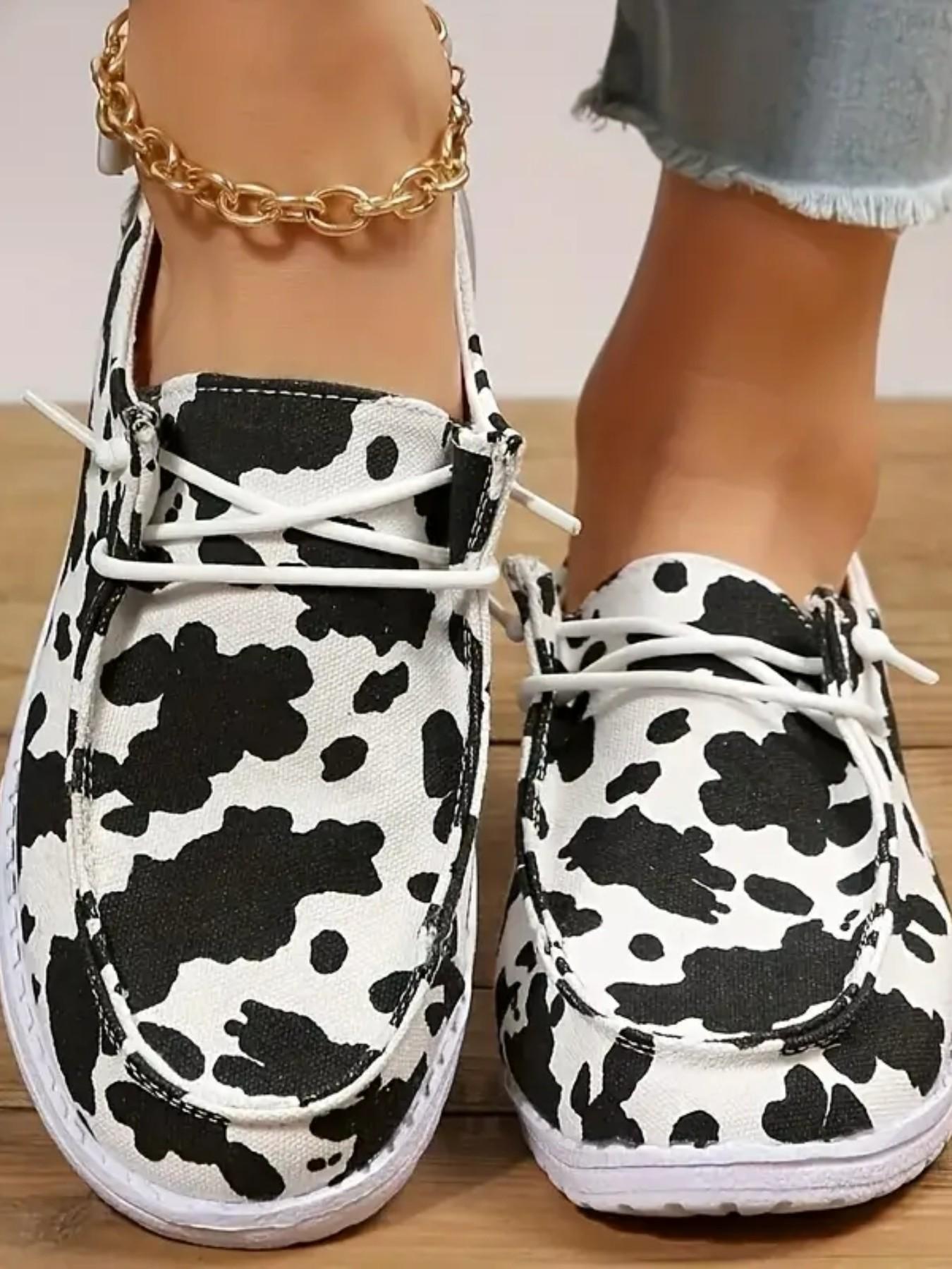 Women's Three-Leaf Clover Slip-On Sneakers, Dark Personality Comfortable Casual Shoes, Eye-Catching Design Must-Have for Trendsetters