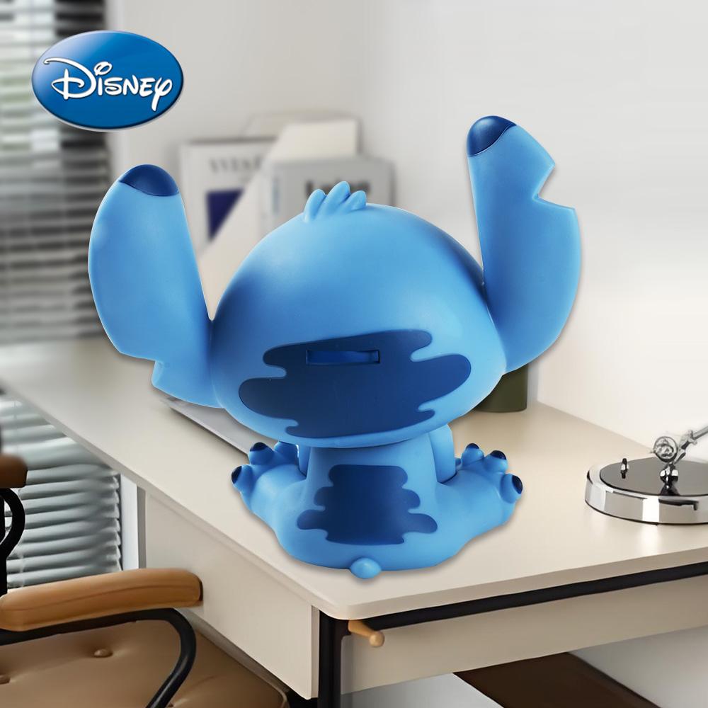 L-1pc Disney Officially Licensed Stitch Creative Drop-proof Piggy Bank Coin Bank Fun Home Gadgets Cute Creative Living Room Decoration Large Capacity Coin Storage Box Halloween Christmas Thanksgiving Surprise for Family and Friends Gift
