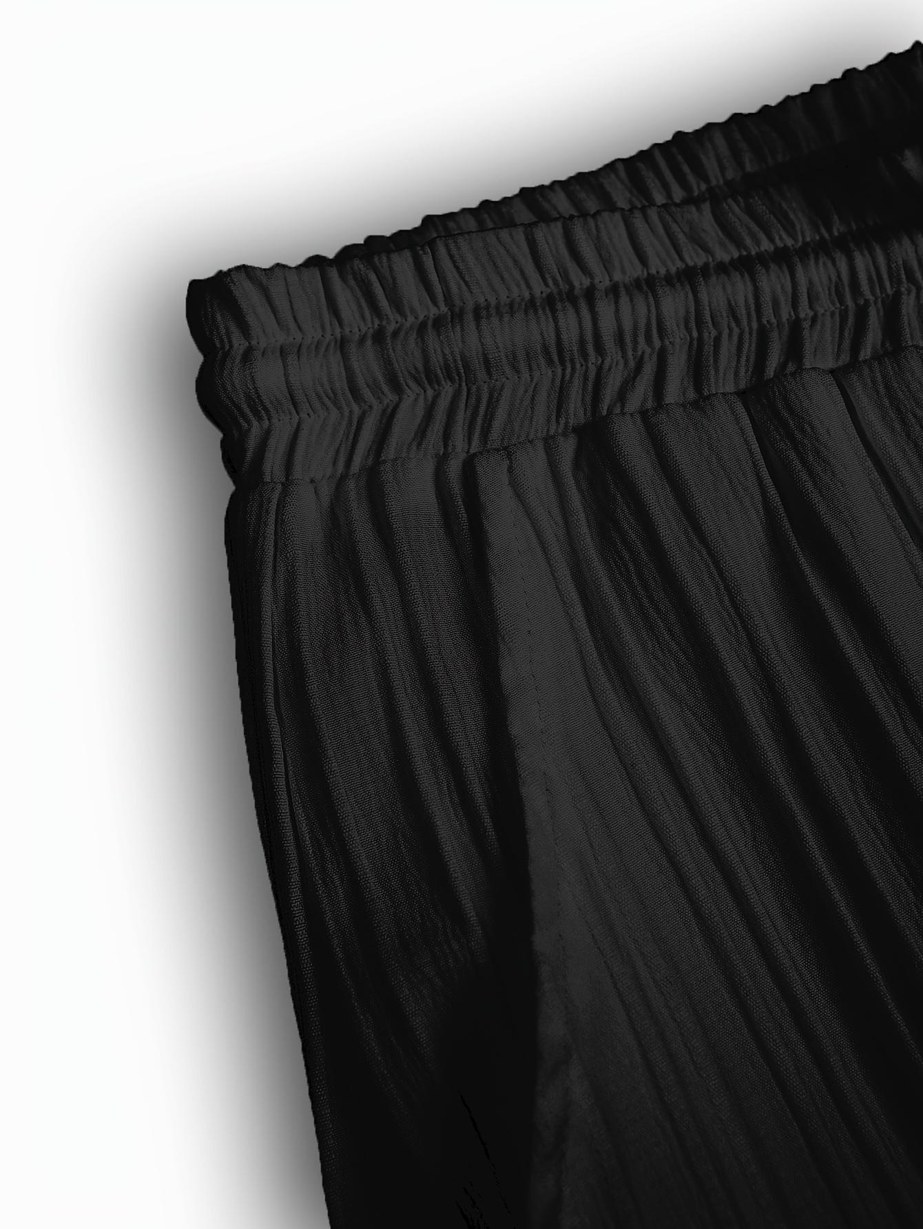 2-piece men's summer casual striped polyester fiber set, short sleeved stand up collar shirt and drawstring pants, non stretch woven fabric, regular fit suitable for daily wear and beach vacation, solid color, beach vacation Plain