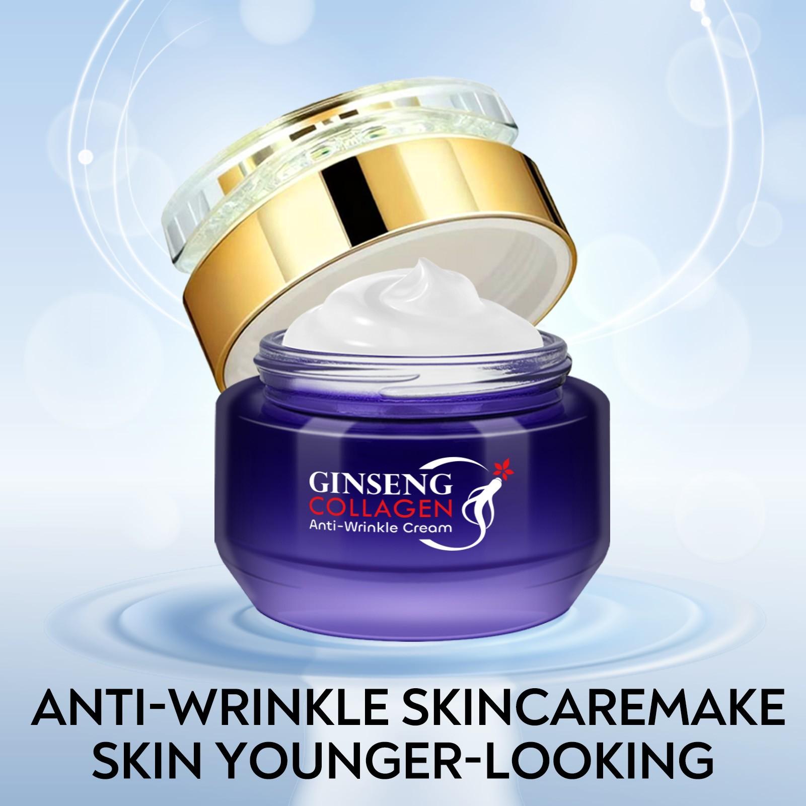 Ginseng Multi-Effect Cream, Reduces Fine Lines, Deep Repair, Rich in Ginseng Extract, Collagen, Niacinamide, 50g