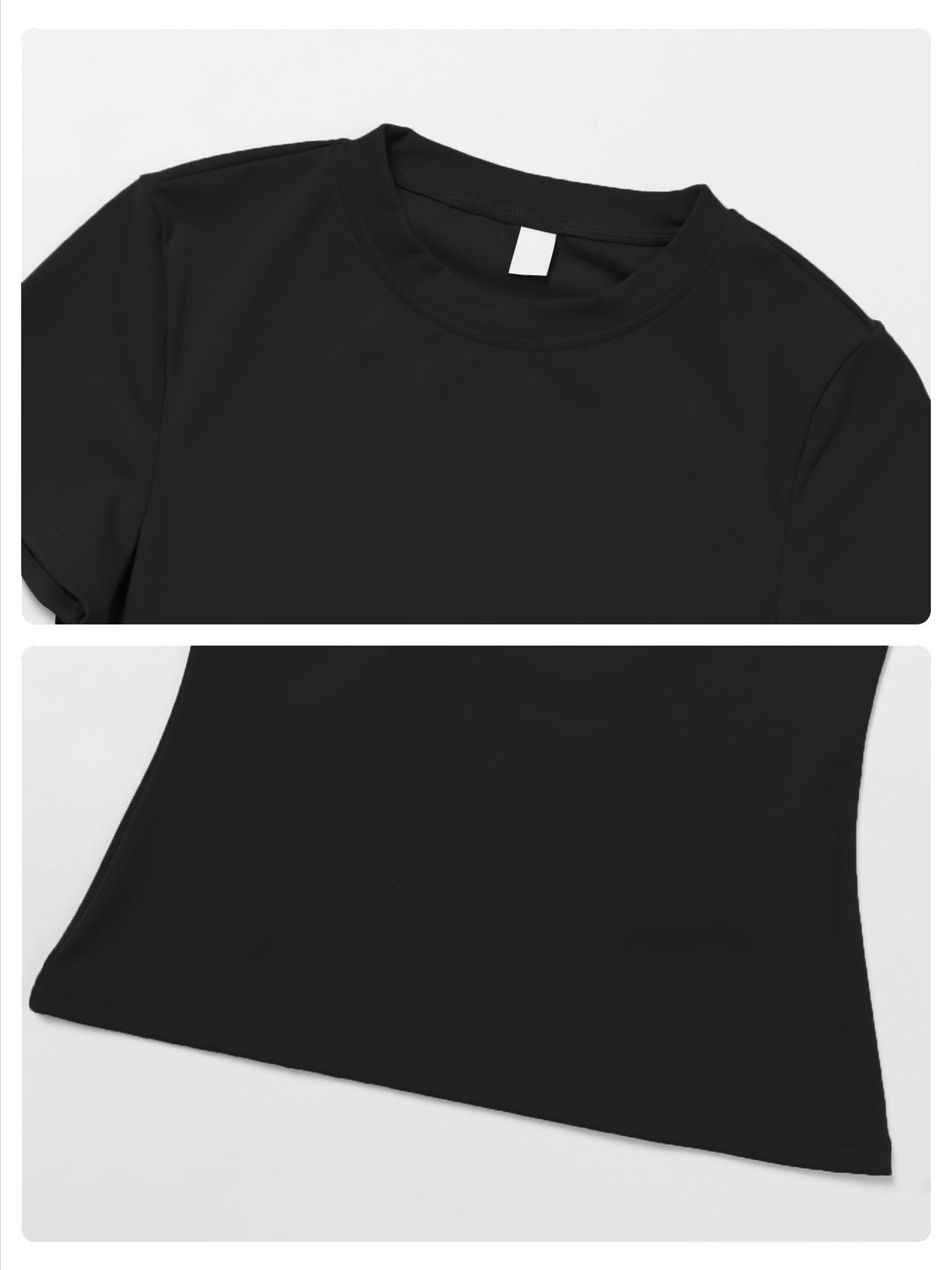 Women's Yoga Short Sleeve Tight-Fitting Outdoor Cycling Running Sportswear Set, Comfortable Stretchy Activewear for Women, Workout Running Clothes