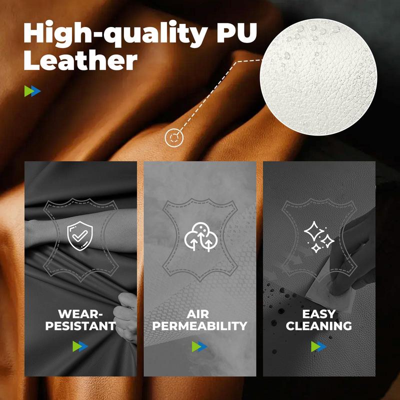 COMHOMA Leather Office Chair Ergonomic Computer Gaming Chair with Comfy Back Support, Executive Mid-Back,Small Gmaing Chair with Adjustable Armrests, for Short People Use, Rolling Swivel for Adults