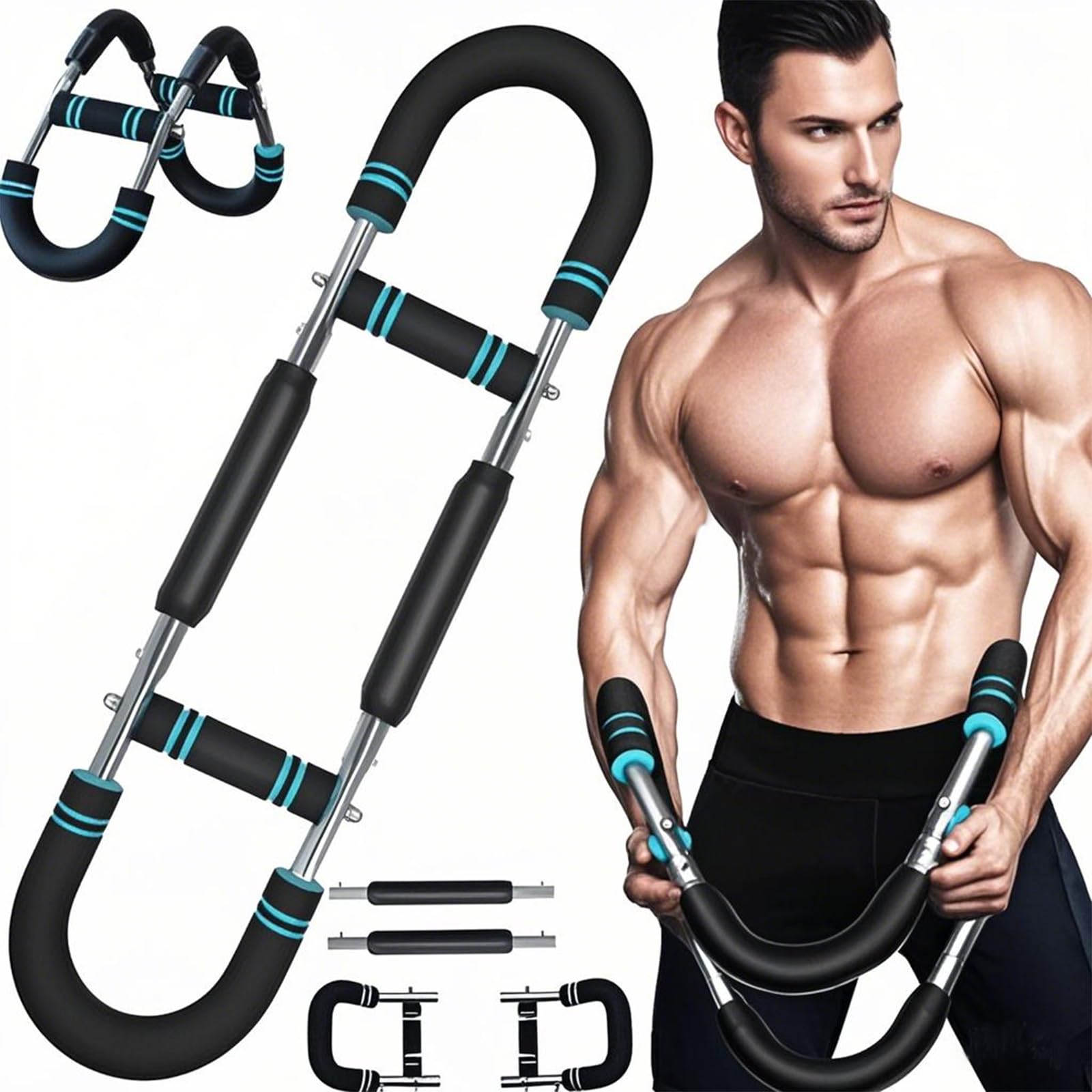Adjustable Chest Expander Arm Exerciser, Portable Spring Resistor for Home and Gym, Muscle Strength Building Fitness Equipment
