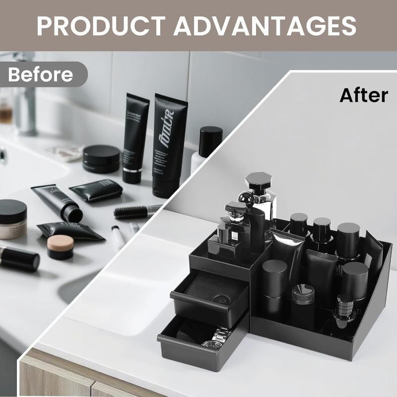 Men's / Women's Cologne Storage Rack, Bathroom Organizer, Perfume Tray, Toothbrush Holder, Counter Storage, Sink Brush Stand, Toiletries Storage Box, Beauty Organizer, Gloss Organizer