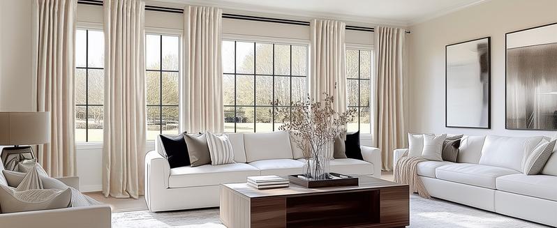 Inovaday 2Pcs Blackout Curtains for Bedroom & Living Room – Rod Pocket & Back Tab, Light Blocking Window Curtains for Apartment, Home