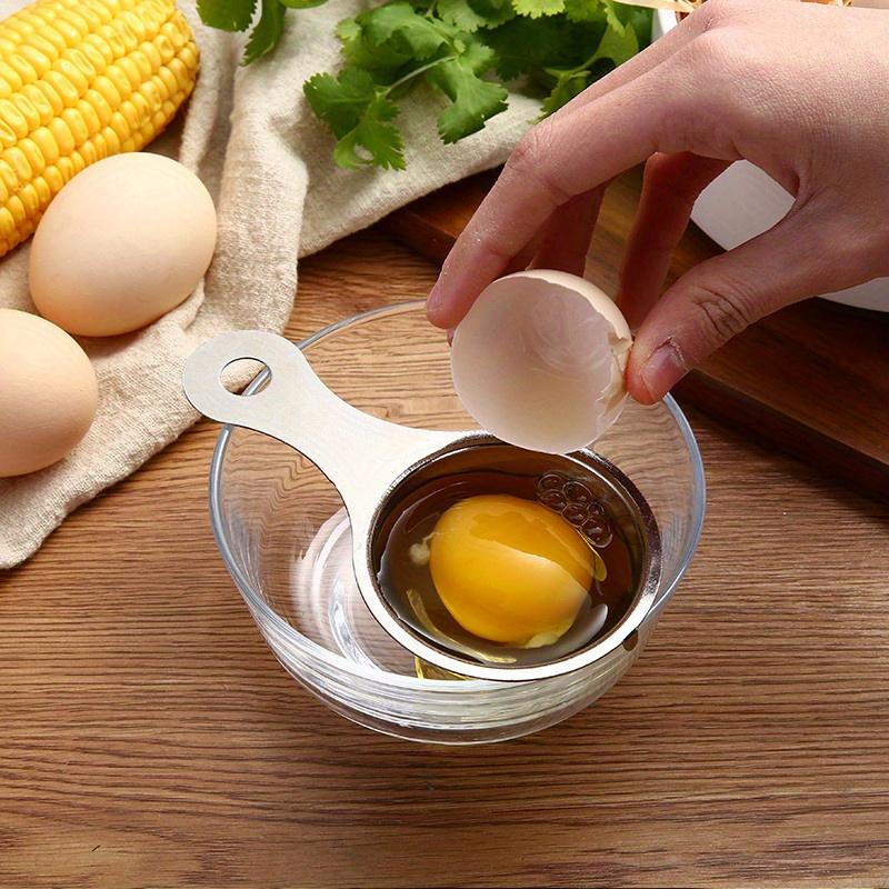 1pc, Premium Stainless Steel Egg Yolk Separator for Restaurant Kitchen- Easy Egg Yolk Filter and Divider Tool for Perfect Cooking and Baking Results