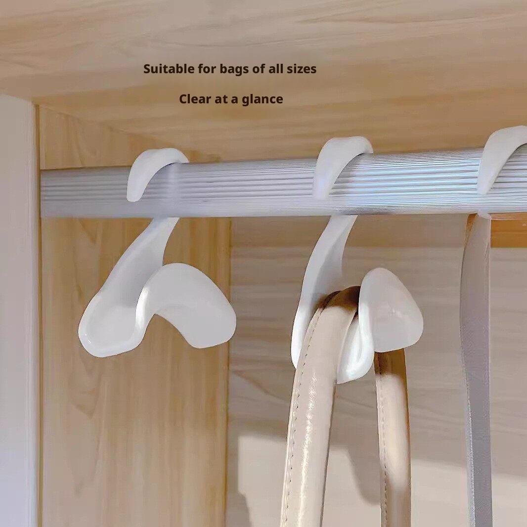 10-Pack Bag Hooks, Invisible Hook Japanese Arched Bag Rack, Jewelry Holder, Entryway Hat Scarf Organizer, No Trace Hooks
