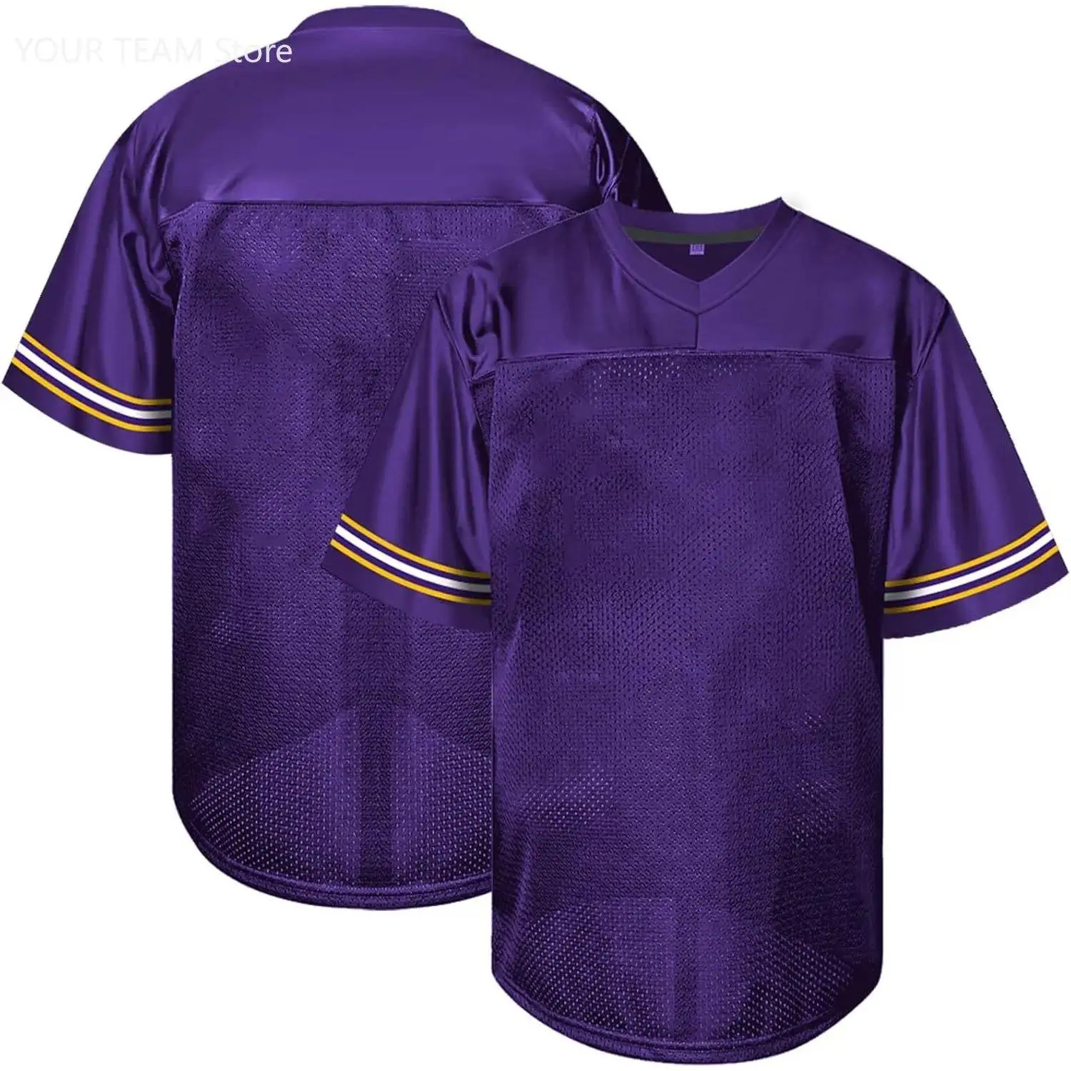 Blank Plain Football Jersey, Men Adult Hip Hop Hipster Short Sleeve Mesh Pullover Shirts,Custom Uniforms for Party