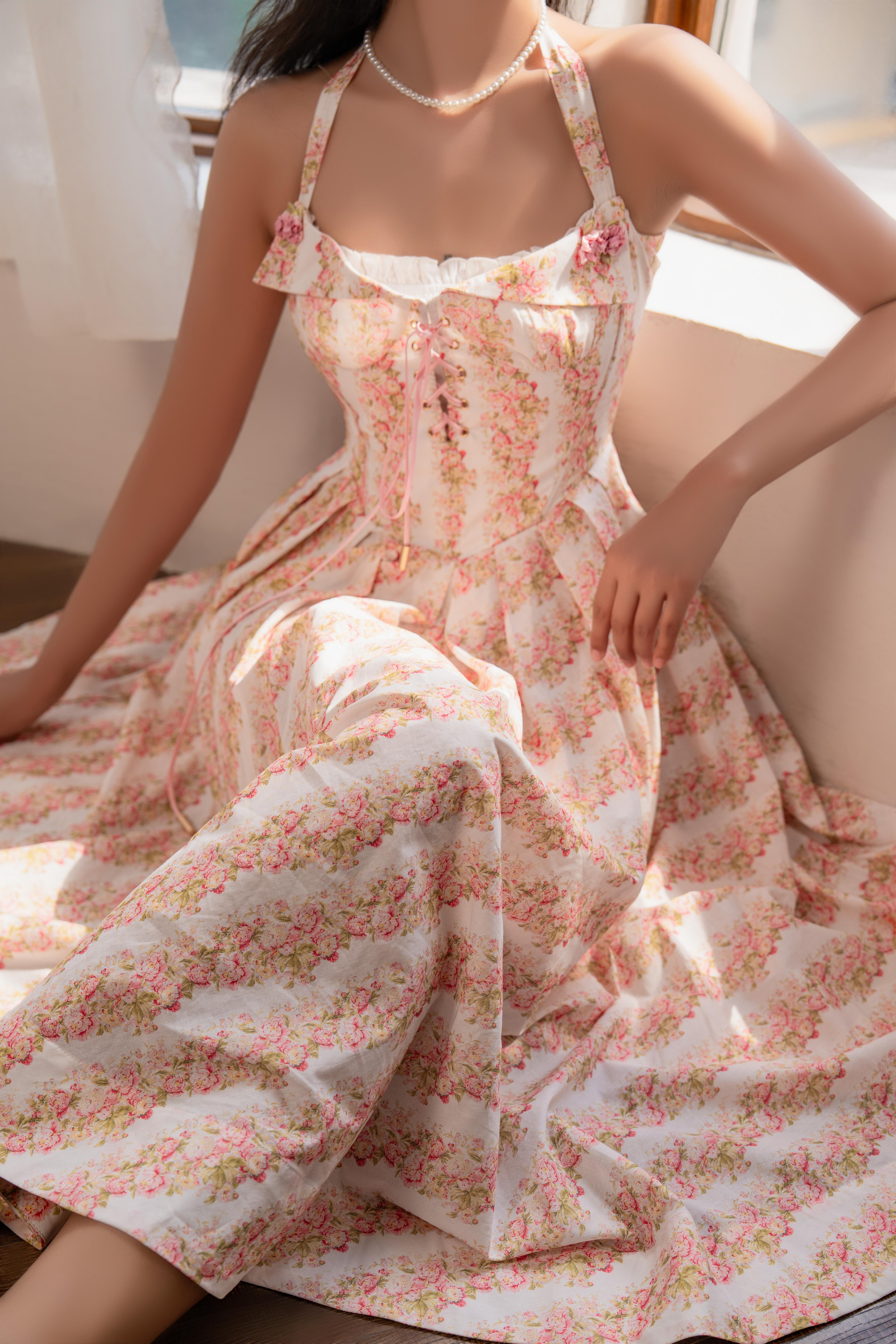 Enchanted Rose Corset Dress-LuminaVenus Dresses Prom Floral Dress Curvy Women Rave Aerie Sundress Tummy Flattering Elegantoutfits Bridesmaid Modest Outfits Black Women Dress Elegant Fall Tube Long Dress  Dress Silk Drape