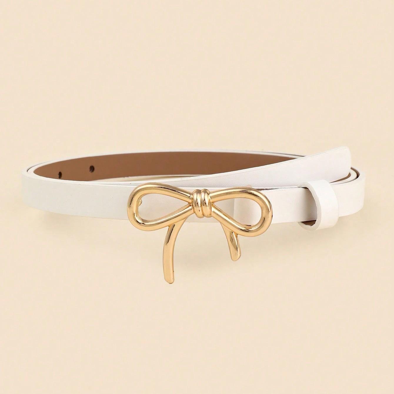 Elegant Bowknot Casual Bohemian Vintage PU Leather Belt Set, 6/3 Pieces, Perfect for Summer, School, Fall Occasions