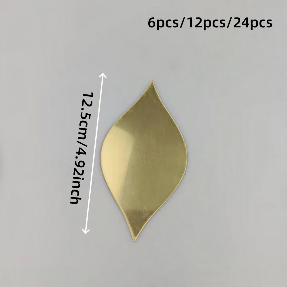 6pcs/12pcs/24pcs Acrylic Mirror Wall Stickers， Water Drop Mirror Stickers，Removable 3D Acrylic Wall Art， Suitable for Modern Home Decoration