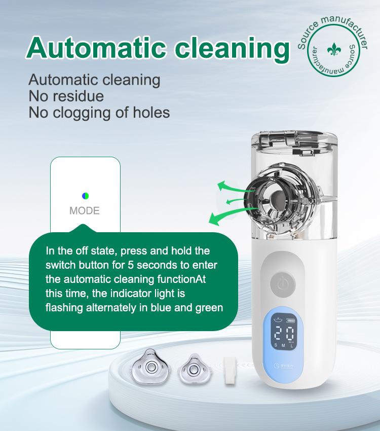Mesh Nebulizer Portable Handheld USB Nebulizer with LED Display for On-the-Go Use and Easy Monitoring