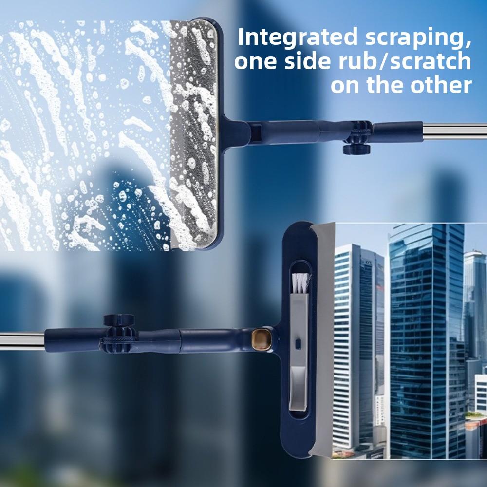Adjustable Glass Cleaning Artifact Efficient Labor-saving Design High-rise Window Cleaner Plastic Broom Wiper Window Cleaning
