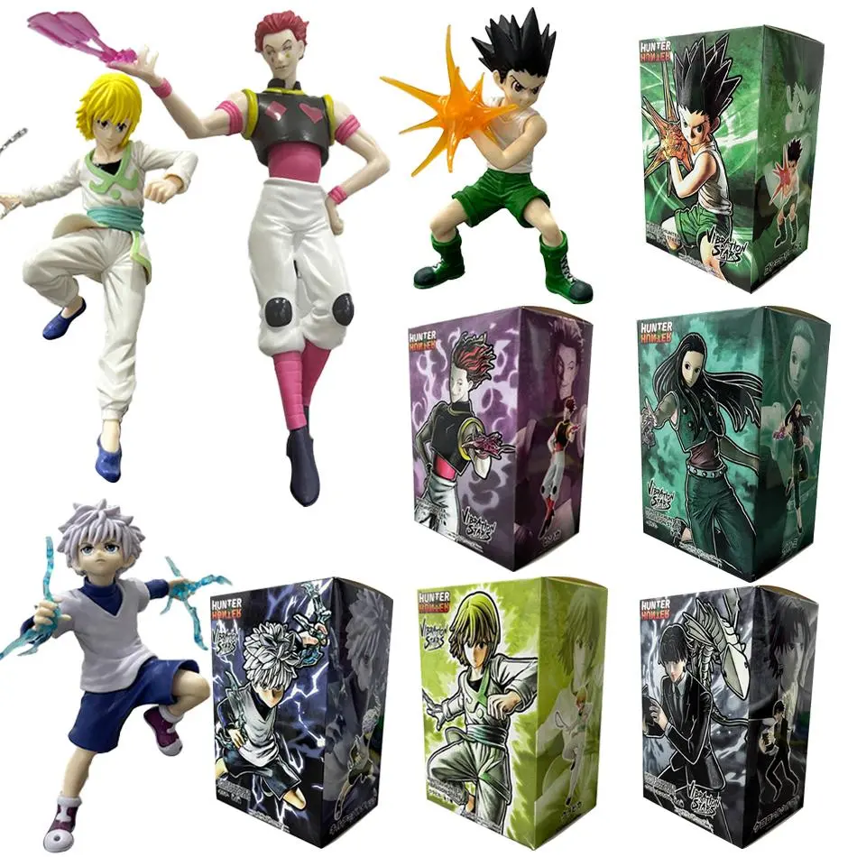 2026 hot item Hunter x Hunter 15-23cm Anime Figure Gon Freecss Alluka Zoldyck Action Figure Chrollo Lucilfer/Kurapika Figurine Model Toys Gift Popular toys