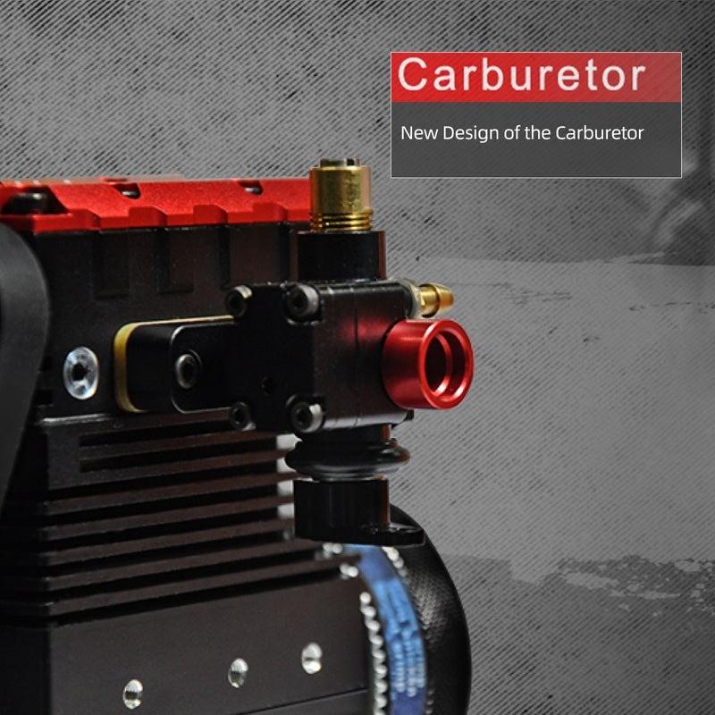 TOYAN SEMTO FS-L200AC ST-NF2 Nitro Engine Model Kit Simulation Mechanical DIY 7cc SOHC Inline 2-Cylinder 4-Stroke Air Cooled for Adults Hobbyists STEM Science Project Gift