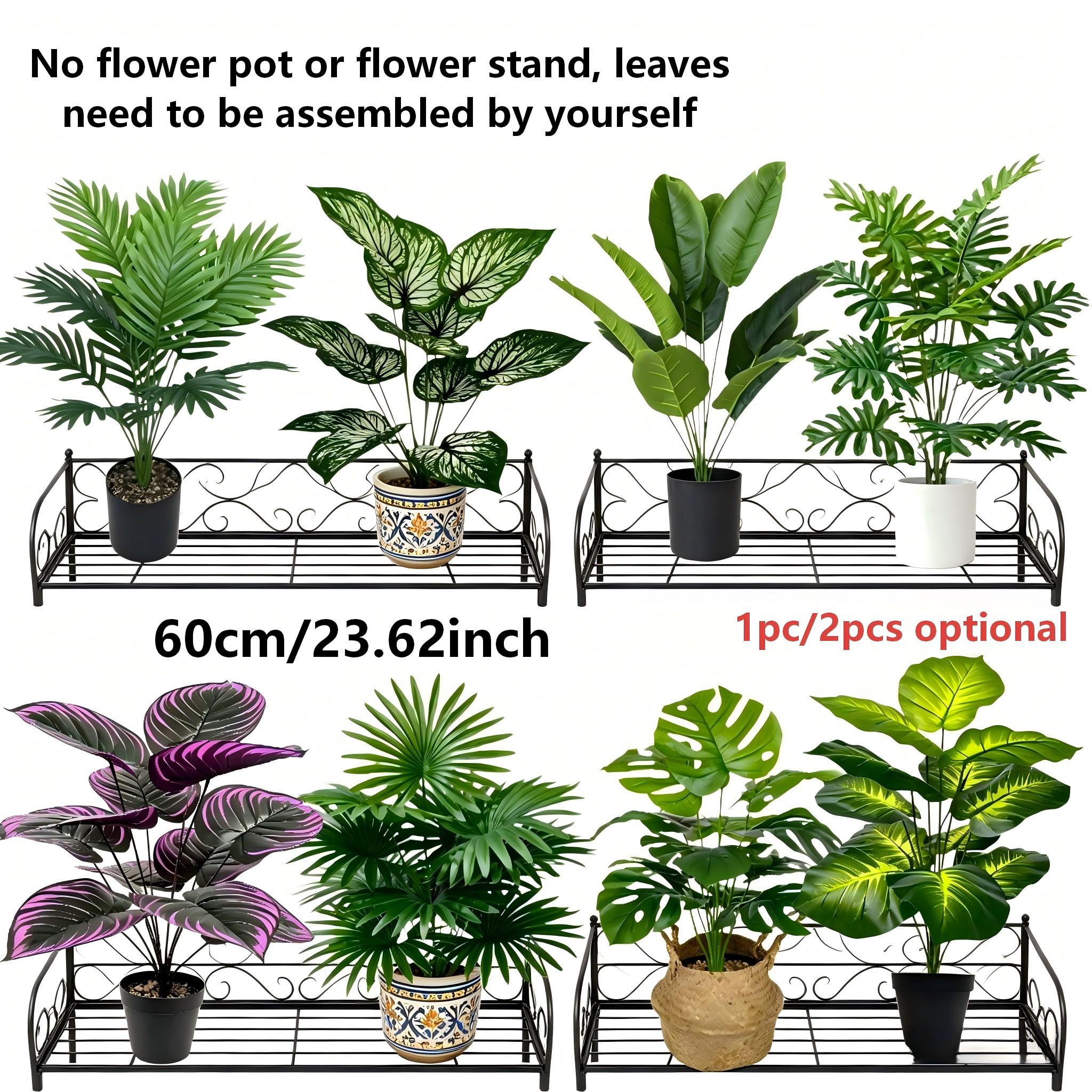 Artificial Monstera Plant, Multiple Choices, Ideal for Home Garden Room Office Decor, Realistic Indoor Plants, Artificial Flower Plant For Outdoor, Summer Decorations, Home Décor, plant artificial para adornos, DIY Leaf Assembly, No Pot Included