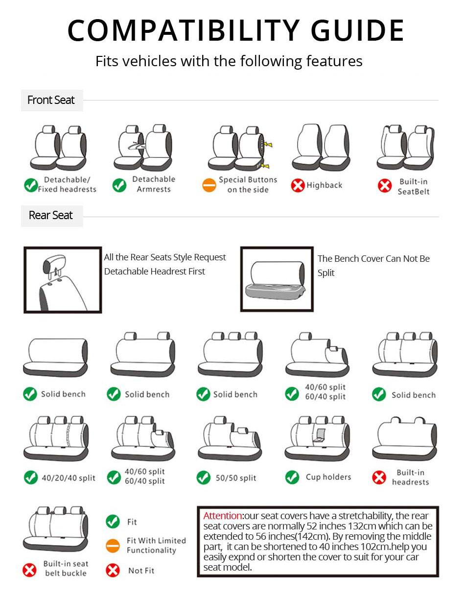 Car Seat Covers for 5 Seats Universal, Fabric Breathable Car Front & Rear Seat Protectors, with Tire Track Details, Airbag Compatible, Full Protection, Fits Most Cars Trucks Vans SUVs, Red Vehicle Seat Covers, Truck Accessories, Car Interior Accessories Car Seat Covers for 5 Seats Universal, Fabric Breathable Car Front & Rear Seat Protectors, with Tire Track Details, Airbag Compatible, Full Protection, Fits Most Cars Trucks Vans SUVs, Red Vehicle Seat Covers, Truck Accessories, Car Interior Accessories