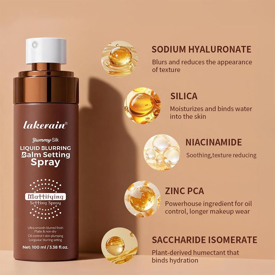 Setting spray, matte setting spray, long-lasting setting spray, oil-control setting spray, skin-smoothing setting spray, waterproof and sweat-proof setting spray, soft-focus setting spray, long-lasting setting spray, setting spray for oily skin