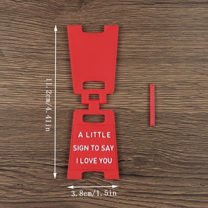 Valentine's Day Gift Set, Romantic Valentine's Message Board Desktop Decoration, Express Love Sign, Heart Plaque, Fashionable Desk Accessory for Couples