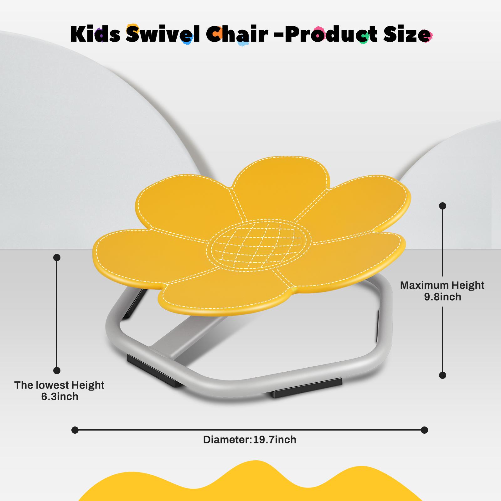 SCITOOUSA Widest Sensory Swivel Chair,Silicone Stress ReliefToy,220Lb Maximum Weight,Sensory Furniture,Sit &Spinning Toys For Age 3+,Sensory Swivel Chair Enhancing Motor Skills,Kids Furniture,Autistic/ADHD Sensory Set,Educational Indoor & Outdoor Play Fun
