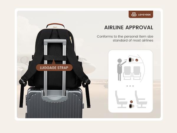 LOVEVOOK Laptop Backpack for Women with Pouch Pocket for Large Capacity Cup, 15.6-18 Inch Laptop Computer Bag Travel Backpack Purse, Waterproof Work Business Backpack College Teacher Bags.