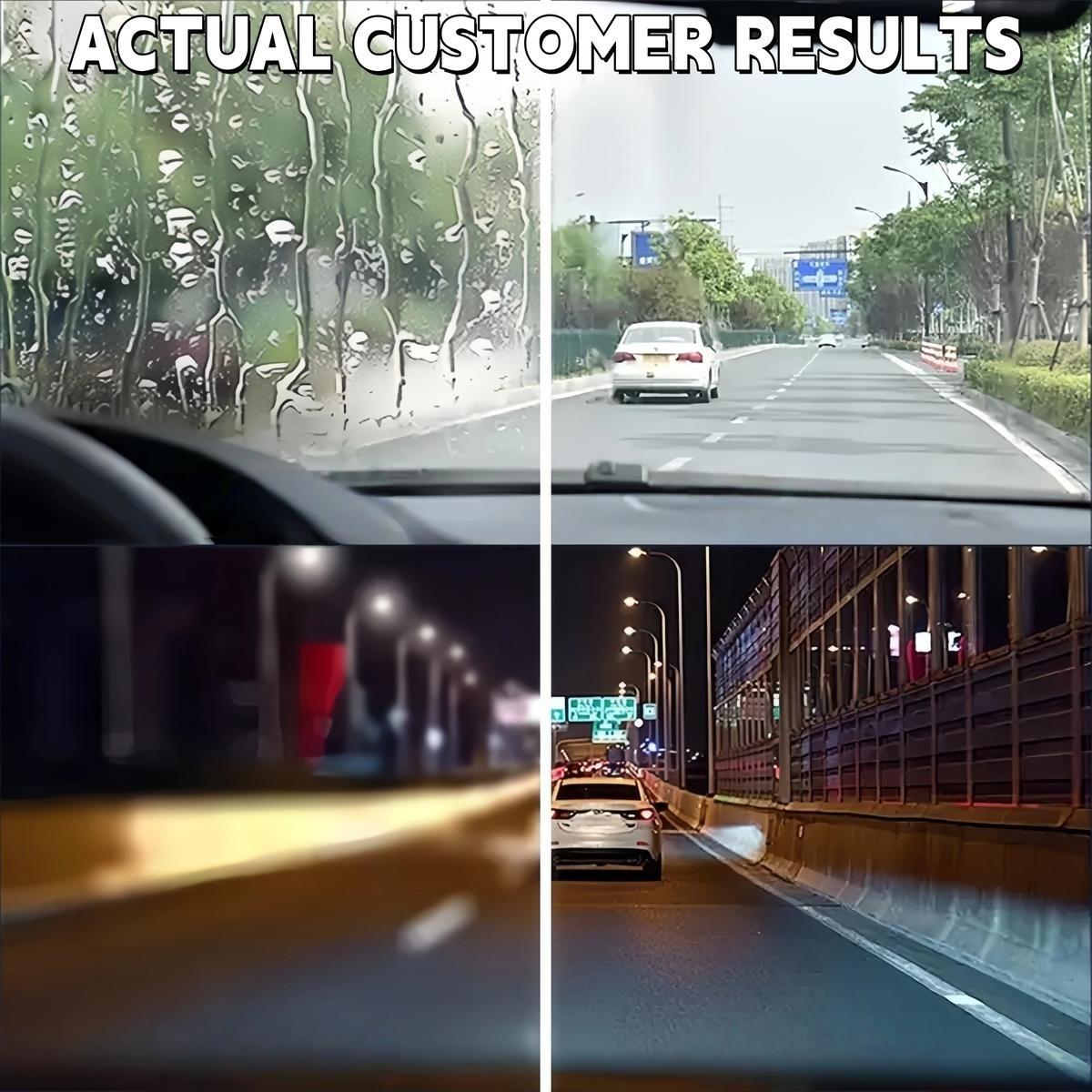 Windshield Oil Film Eraser Wand, All-In-One Pro Kit, Glass Cleaning Emulsion Formula, Streak-Free Solution for Rain Repellents