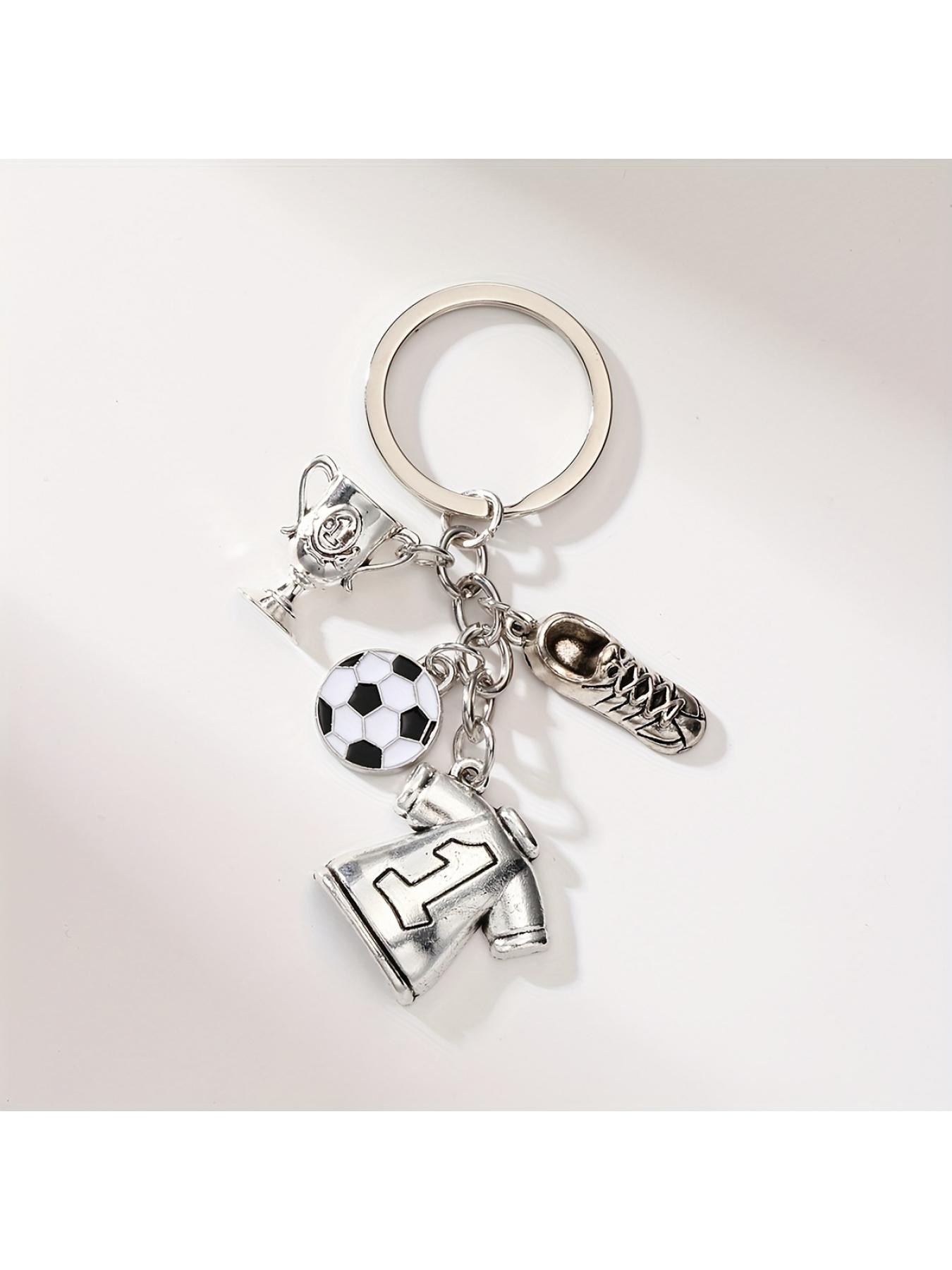 1pc of Football Keychain, 3D Sneaker Trophy Keychain Pendant, a Gift for Football Enthusiasts