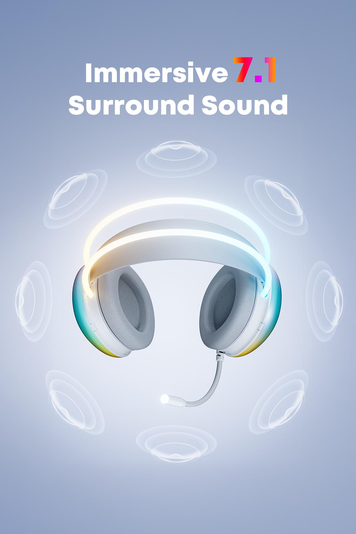 TAGRY TRONICX G7 Wired PC Gaming Headset with 50mm Driver, ENC Microphone, USB Headset with 7.1 Surround Sound, Control Box for PC/PS5/PS4/Switch Dock TAGRY TRONICX G7 Wired PC Gaming Headset with 50mm Driver, ENC Microphone, USB Headset with 7.1 Surround Sound, Control Box for PC/PS5/PS4/Switch Dock