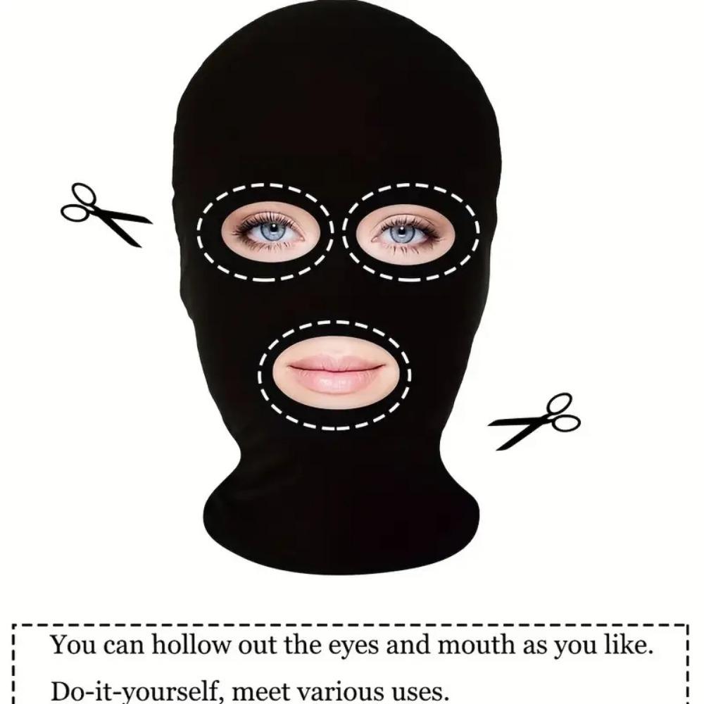 Men's Full Face Mask, Festival Faceless Hood Mask, Cosplay Decorative Mask for Masquerade Cosplay Party, Halloween